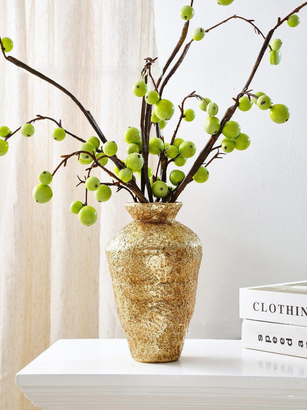 Textured Gold Decorative Vases VagabondVintage