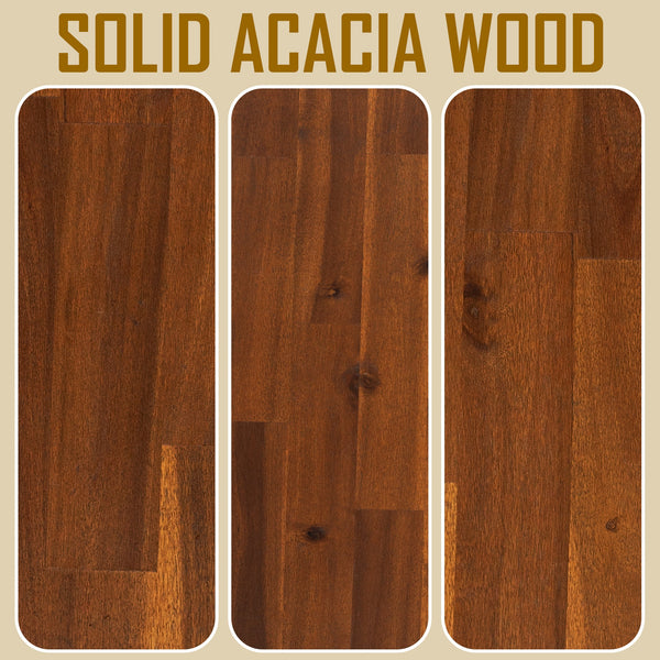 Acacia Aurora Deluxe Wood Platform Bed Frame