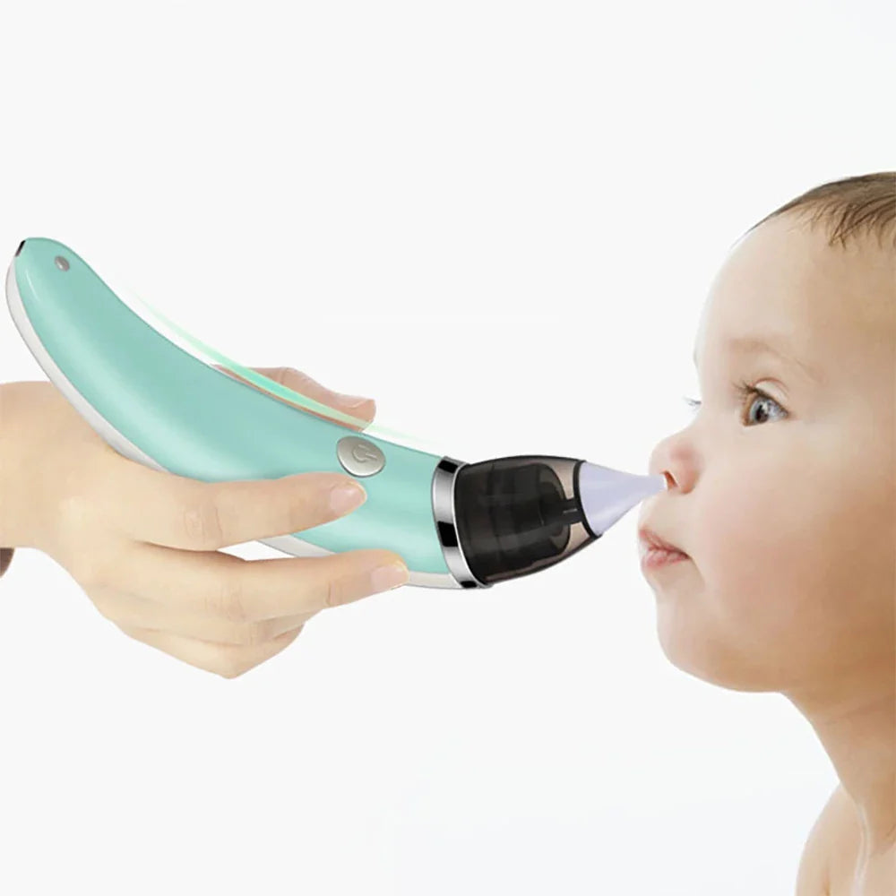 Baby Nasal Aspirator Electric Safe Hygienic Nose Cleaner With 2 Sizes Of Nose Tips And Oral Snot Sucker