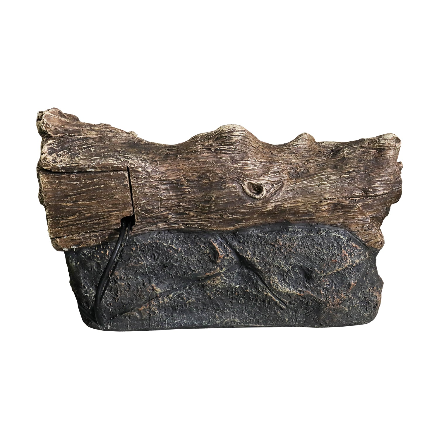 Resin Small Outdoor Water Fountain Fallen Log Form