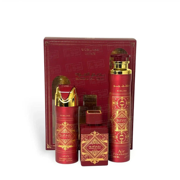 Bade'e Al Oud By Lattafa For Men 3Pcs Set EDP Spray