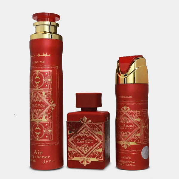 Bade'e Al Oud By Lattafa For Men 3Pcs Set EDP Spray
