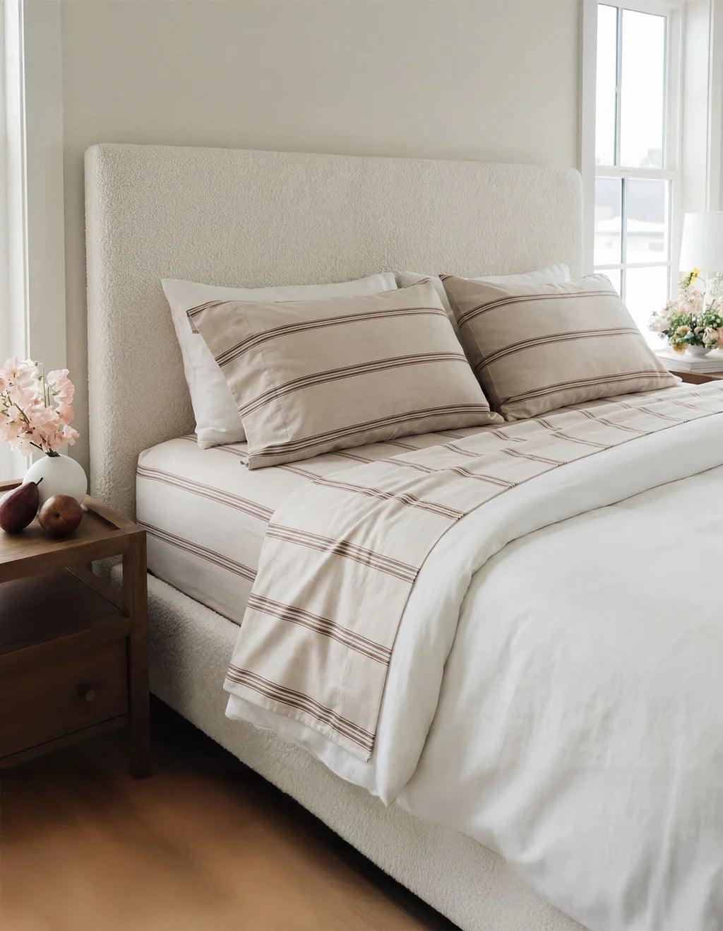 Luxurious Bamboo Sheets with matching pillows by Cozy Earth