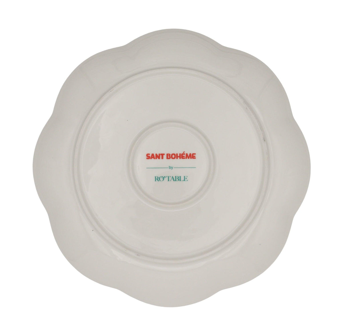 Balearic Blu Scalloped Ceramic Starter Plates – Set of 4 (+1 Bonus Plate)