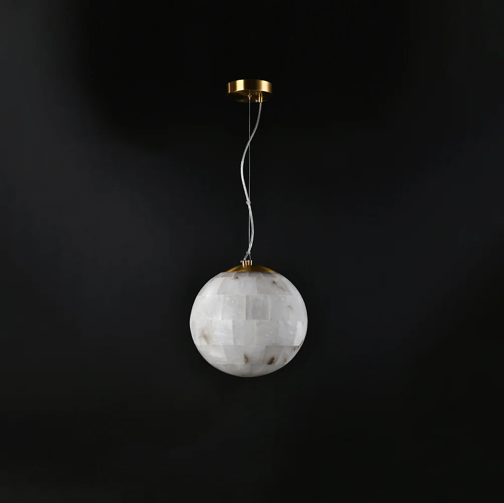Ball Modern Alabaster Pendant Light