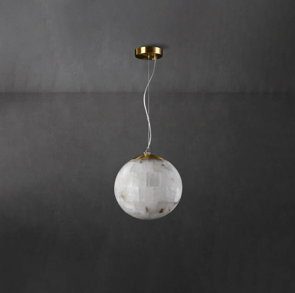 Ball Modern Alabaster Pendant Light
