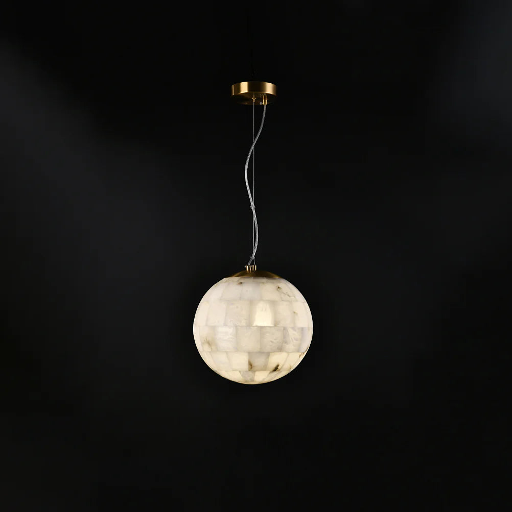 Ball Modern Alabaster Pendant Light