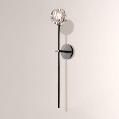 Luxury Crystal Wall Sconce Brass Bedroom Vanity Light