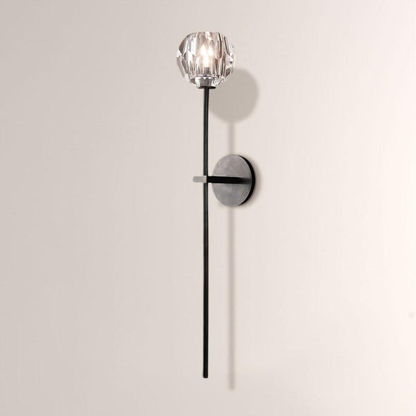 Luxury Crystal Wall Sconce Brass Bedroom Vanity Light