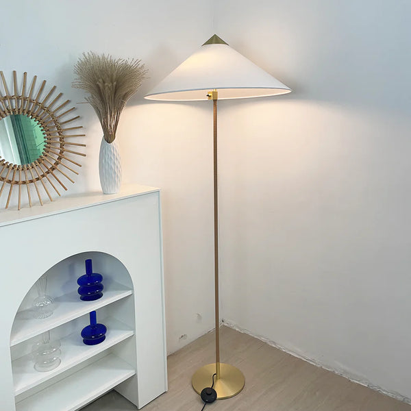 Bamboo Hat Floor Lamp