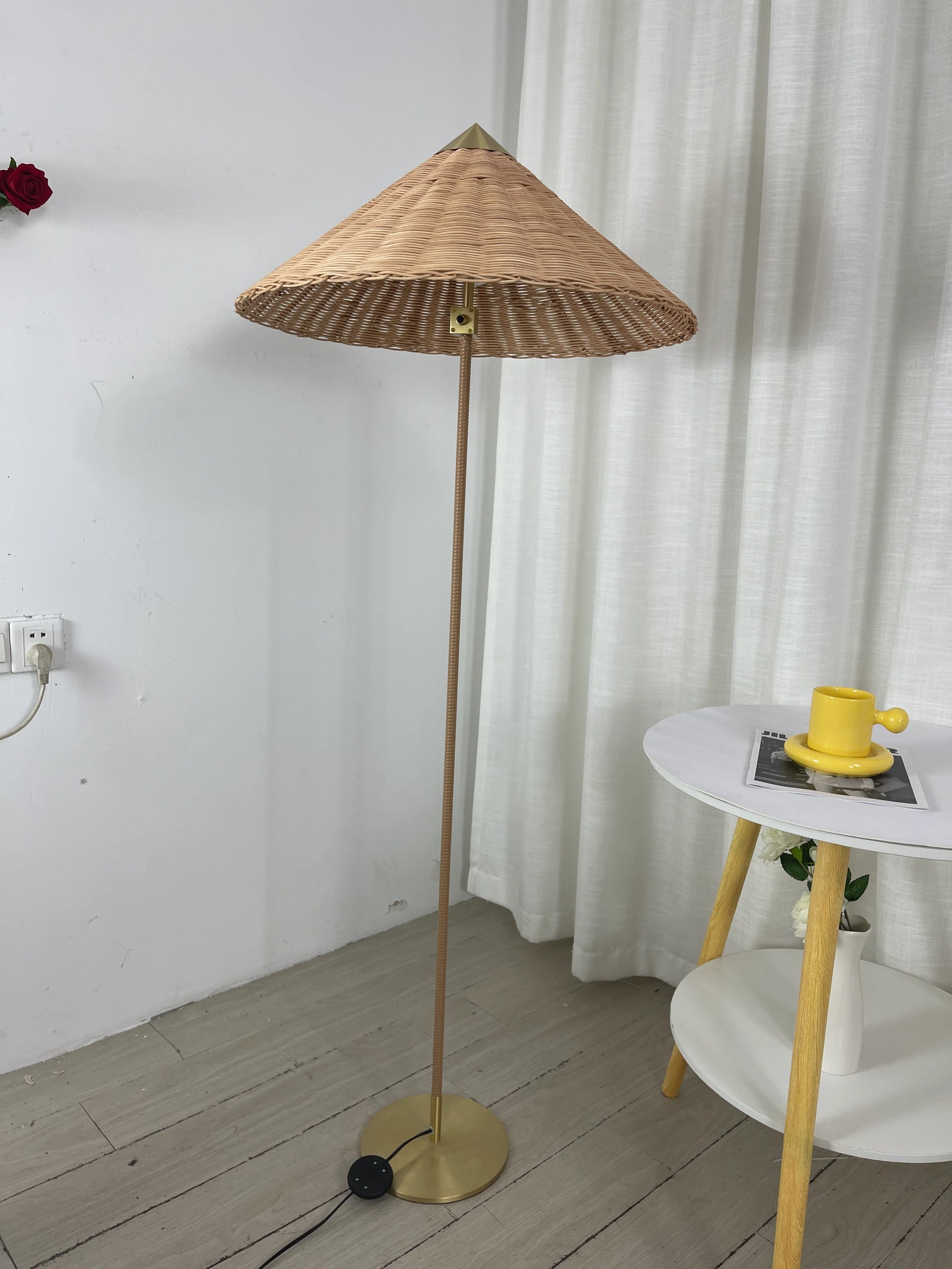 Bamboo Hat Floor Lamp