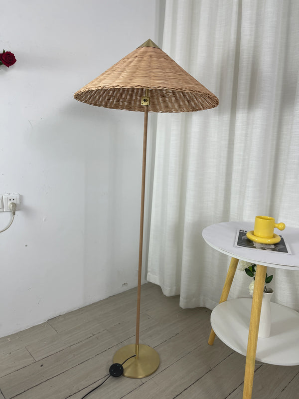 Bamboo Hat Floor Lamp