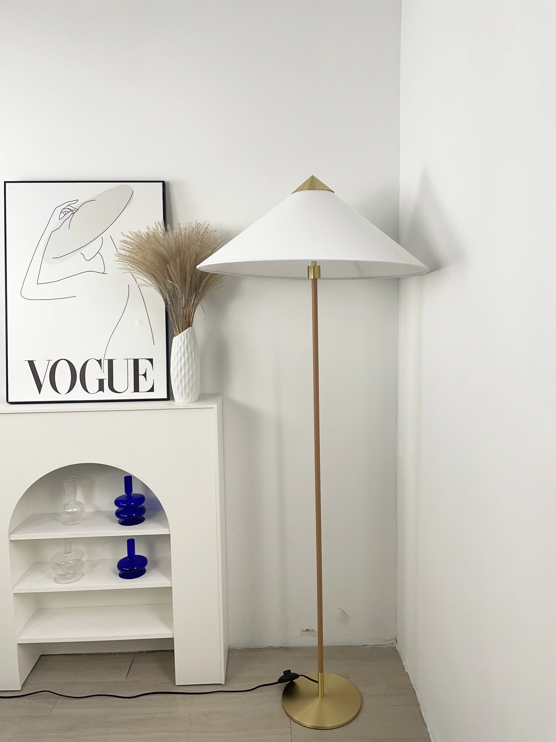 Bamboo Hat Floor Lamp