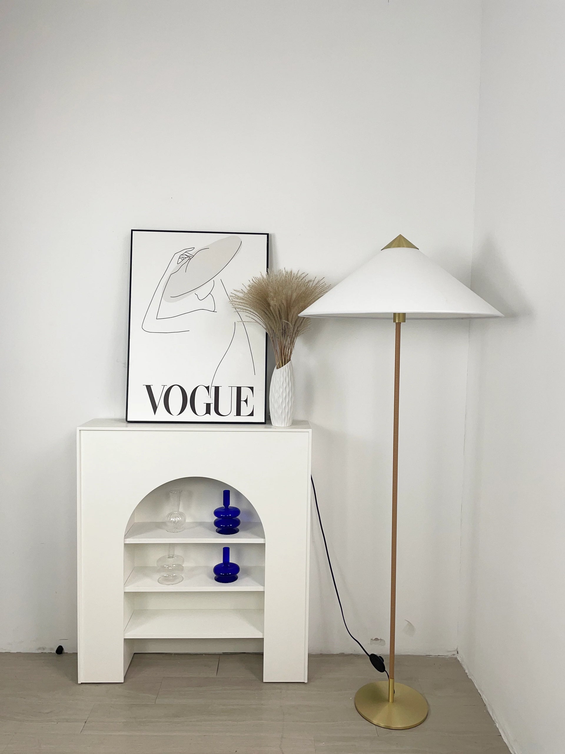 Bamboo Hat Floor Lamp