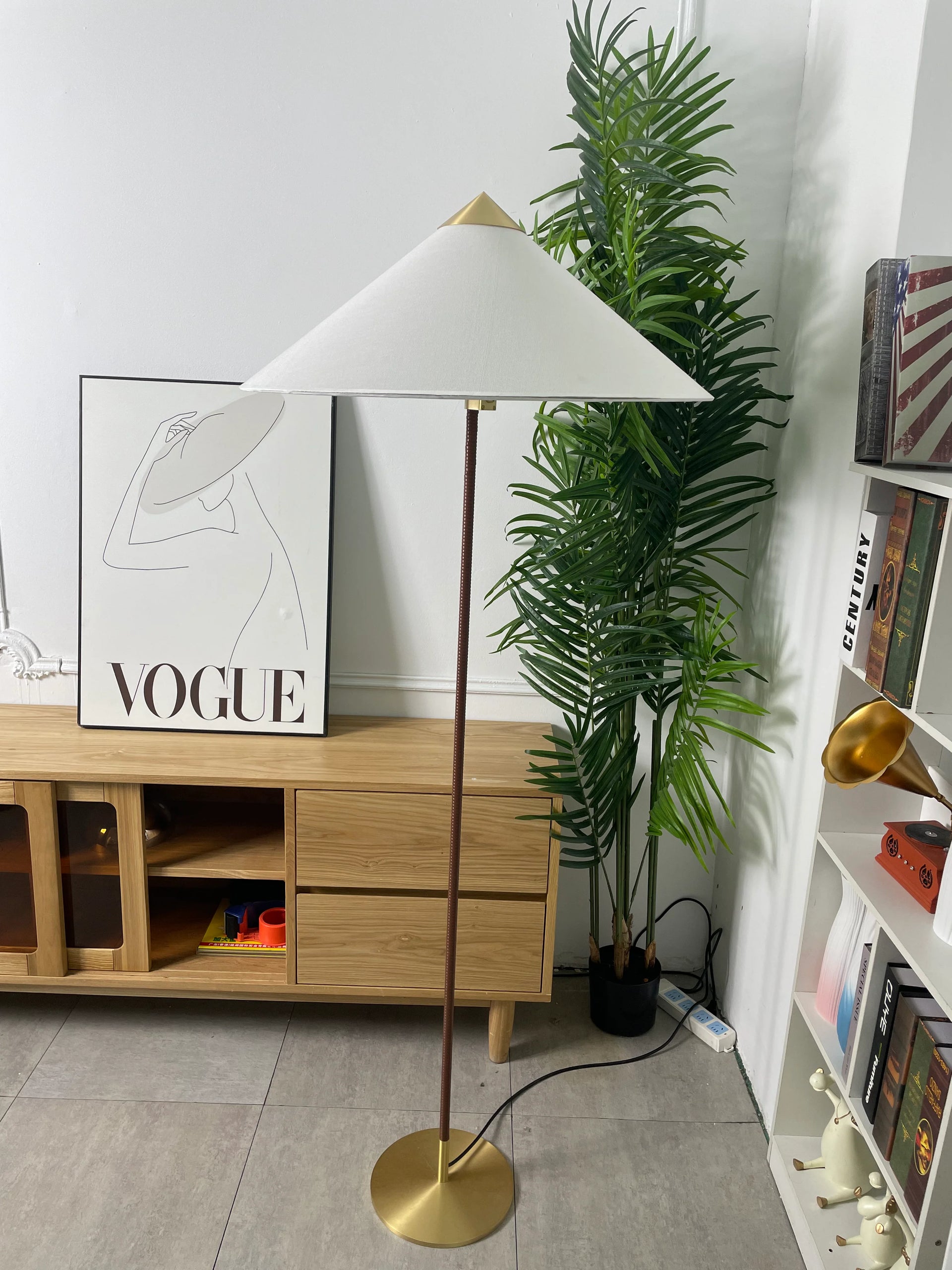 Bamboo Hat Floor Lamp