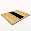 Bamboo Sofa Armrest Tray with Removable Organizer for Couch Lovers - Breakfast tray (without cup holder)