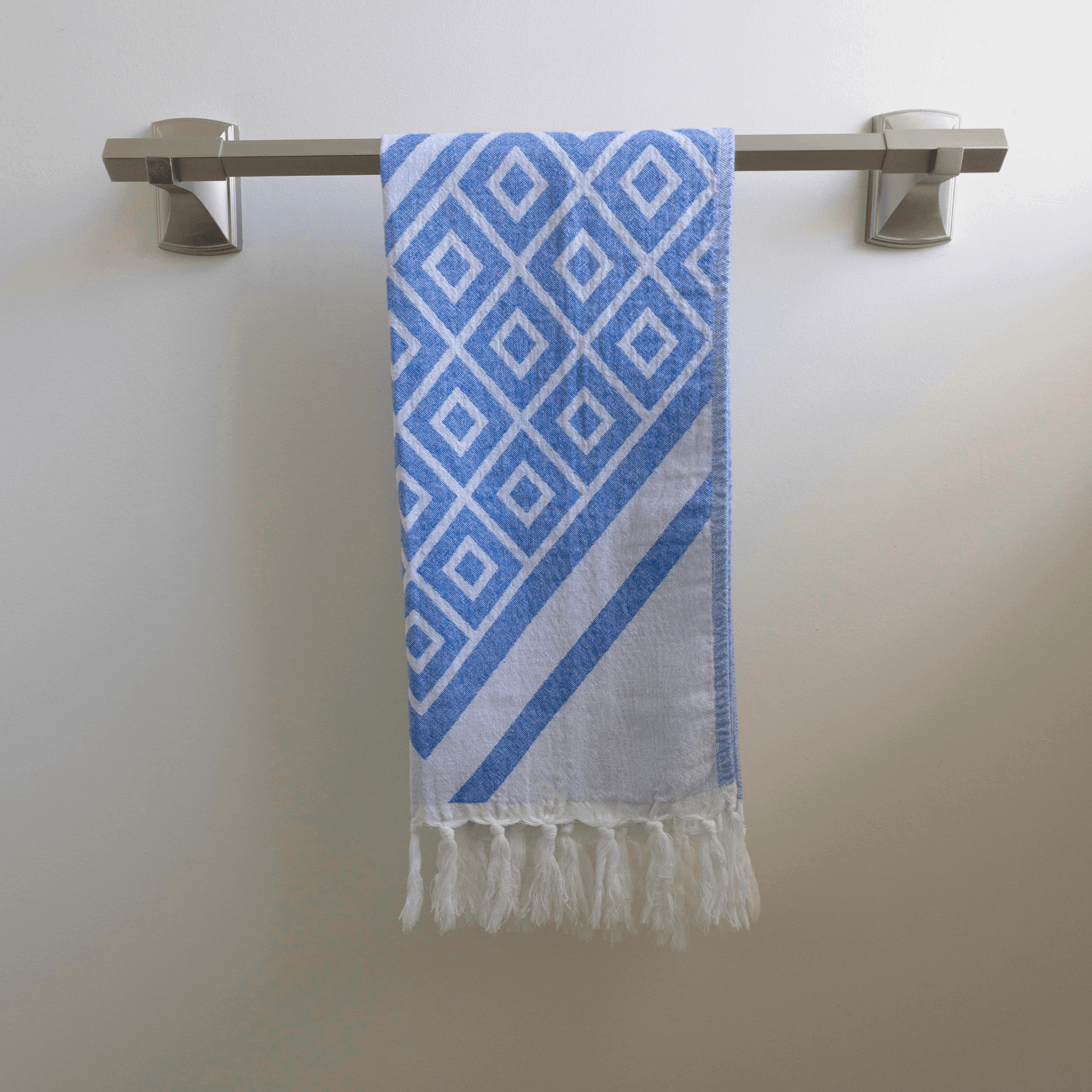 Turkish Towel | Hand Towel | Blue + White