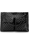 Diana Quilted Vegan Leather Weekender Tote Bag