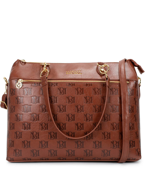 Madalyn Vegan Leather Weekender Tote Bag