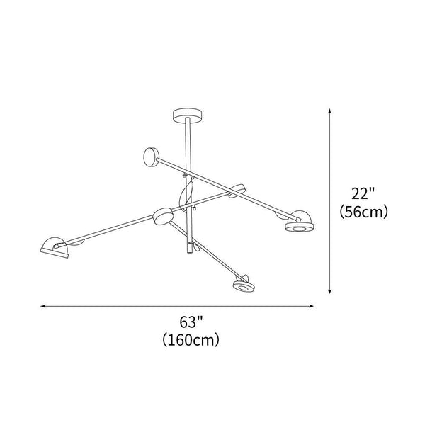 Base Wave Chandelier 63