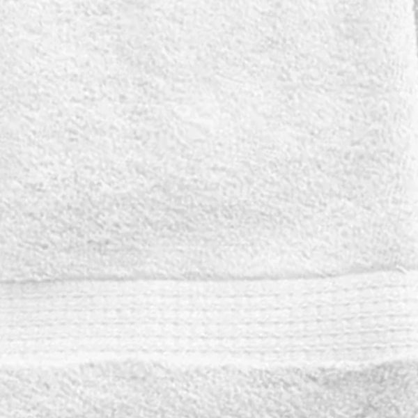 Cotton Terry Bath Towel, 30 x 70 in, White