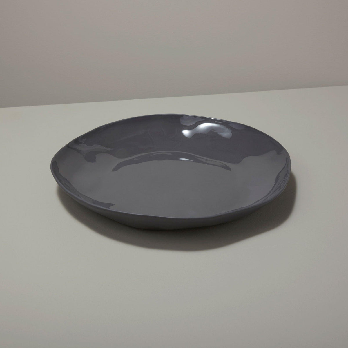 Tam Stoneware Platter, Slate