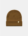 Burnside Beanie - Core - "P" Logo / Camel