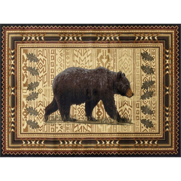 Bear Roam Brown Area Rug