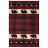Bear Arrow Plaid Dark Rug