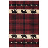 Bear Arrow Plaid Dark Rug