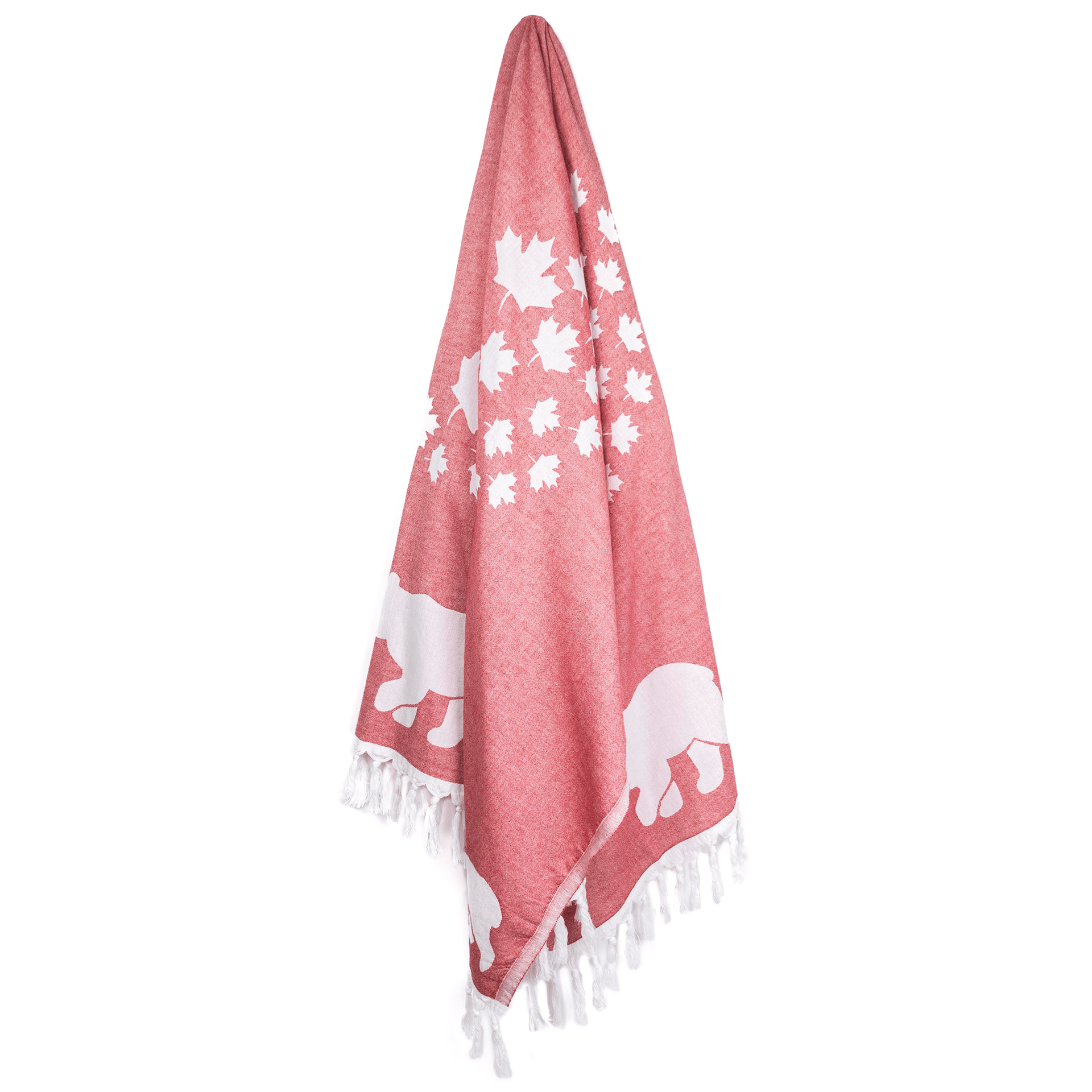 Turkish Towel | Body Towel | Canadian red and white