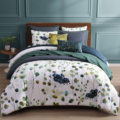 Bebejan Abstract Vines 8 Piece Reversible Comforter & Coverlet Set