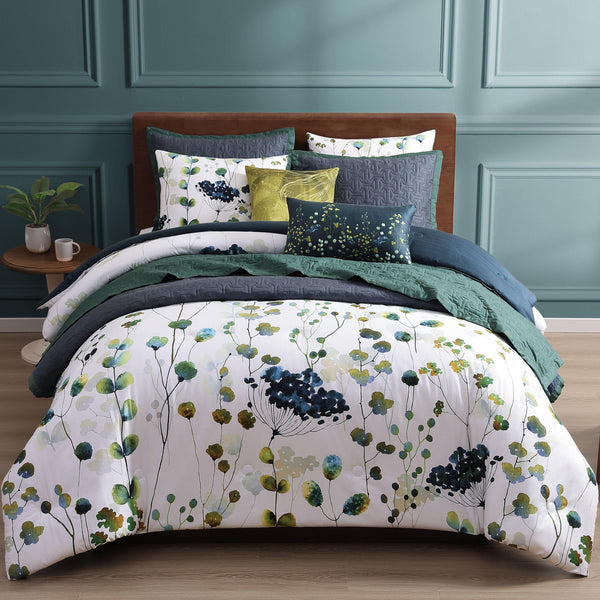 Bebejan Abstract Vines 8 Piece Reversible Comforter & Coverlet Set