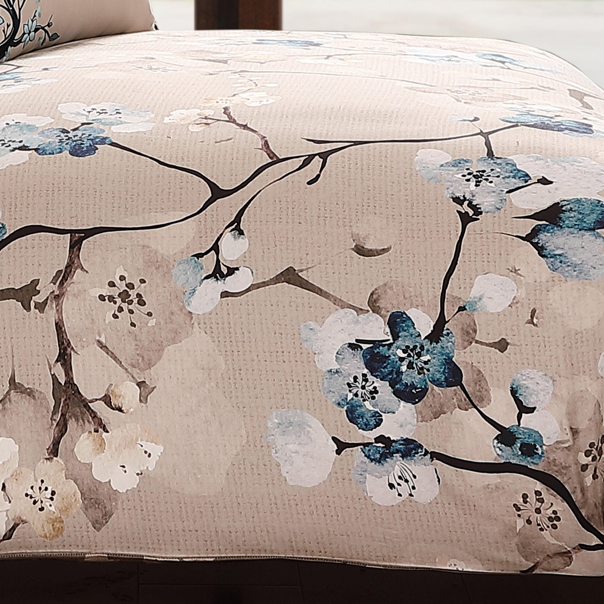 Bebejan Blue Blossom 5 Piece Reversible Comforter Set