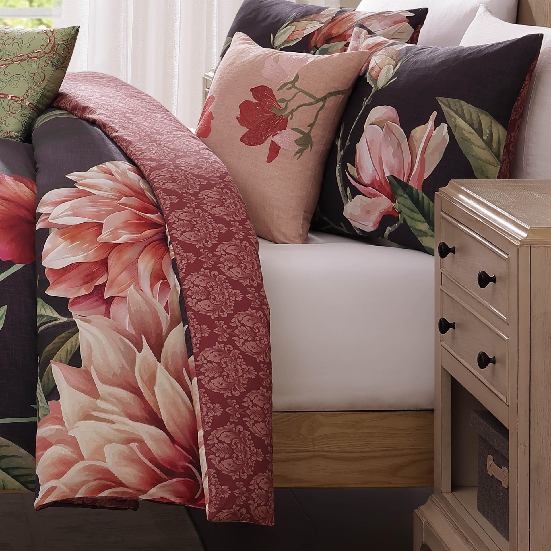 Bebejan Blush Serenade 5 Piece Reversible Comforter Set