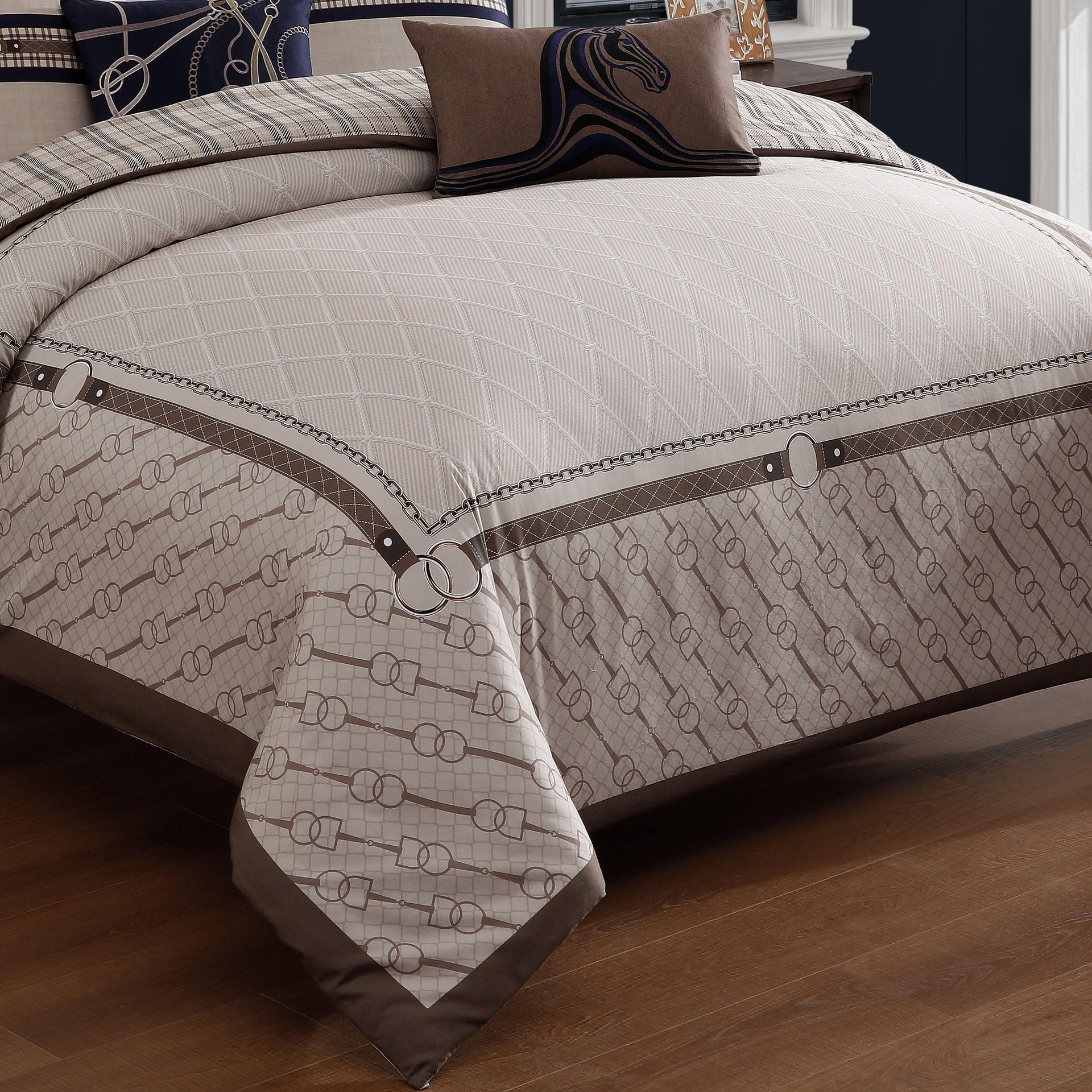 Bebejan Equestrian 5 Piece Reversible Comforter Set