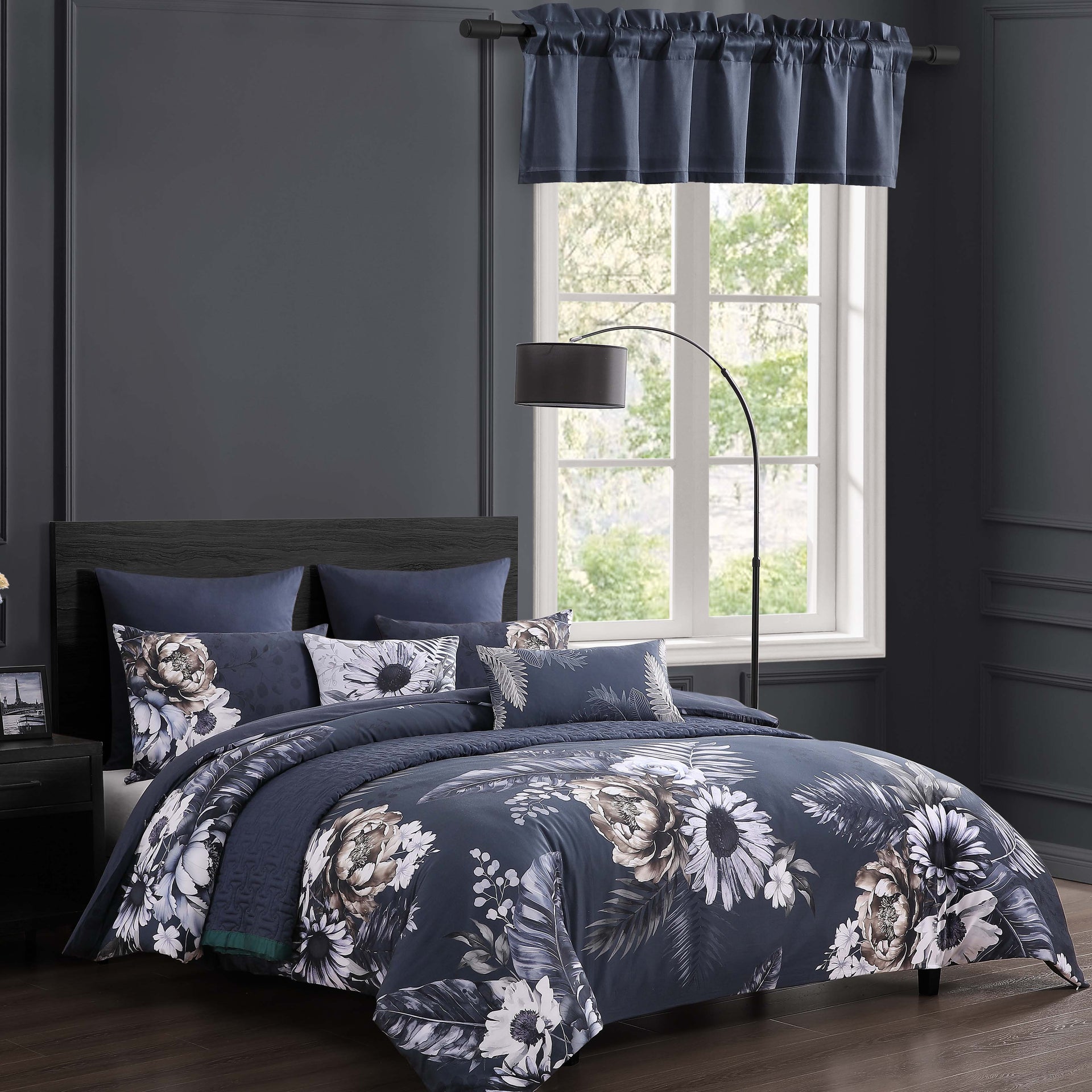 Bebejan Forget Me Not Straight Window Valance