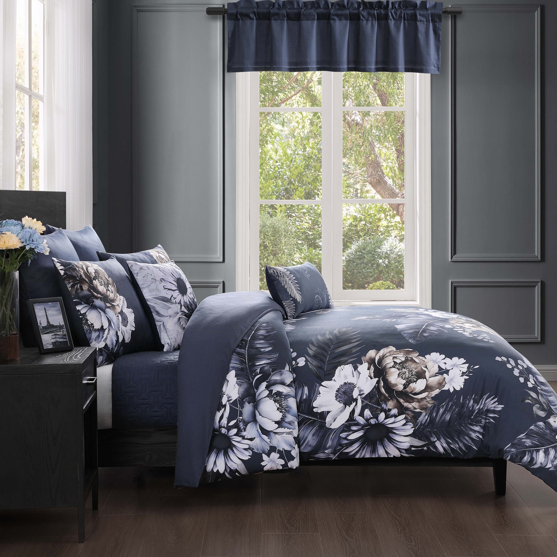 Bebejan Forget Me Not Straight Window Valance