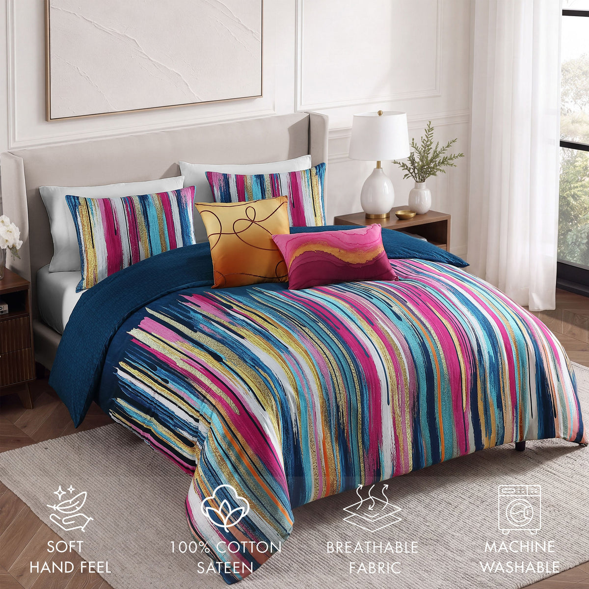 Bebejan Modern Palette 5 Piece Comforter Set