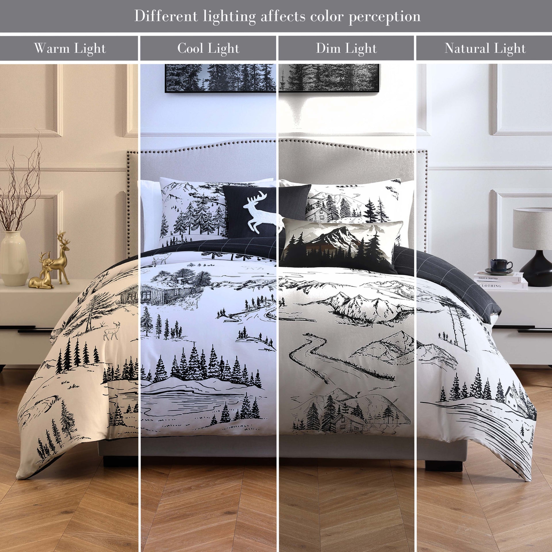 Bebejan Rocky Mountains 5 Piece Reversible Comforter Set