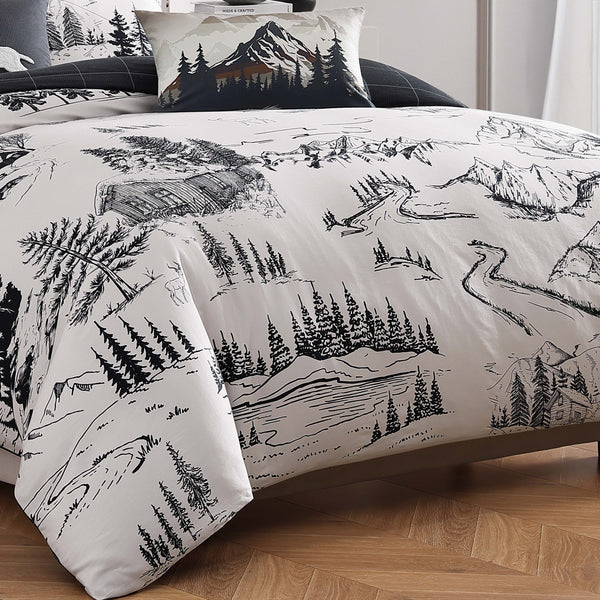 Bebejan Rocky Mountains 5 Piece Reversible Comforter Set