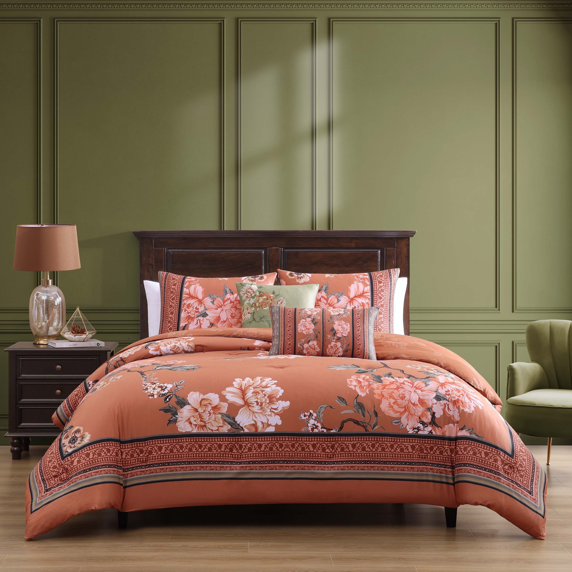Bebejan Rossana 5 Piece Reversible Comforter Set