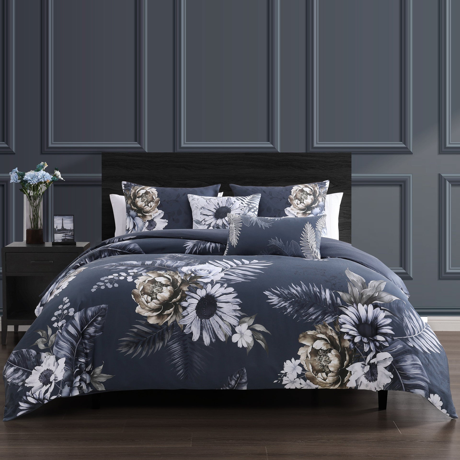 Forget Me Not 5 Piece Reversible Comforter Set