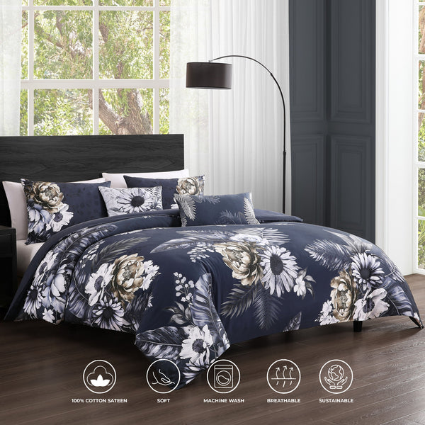 Bebejan Forget Me Not 5 Piece Reversible Comforter Set