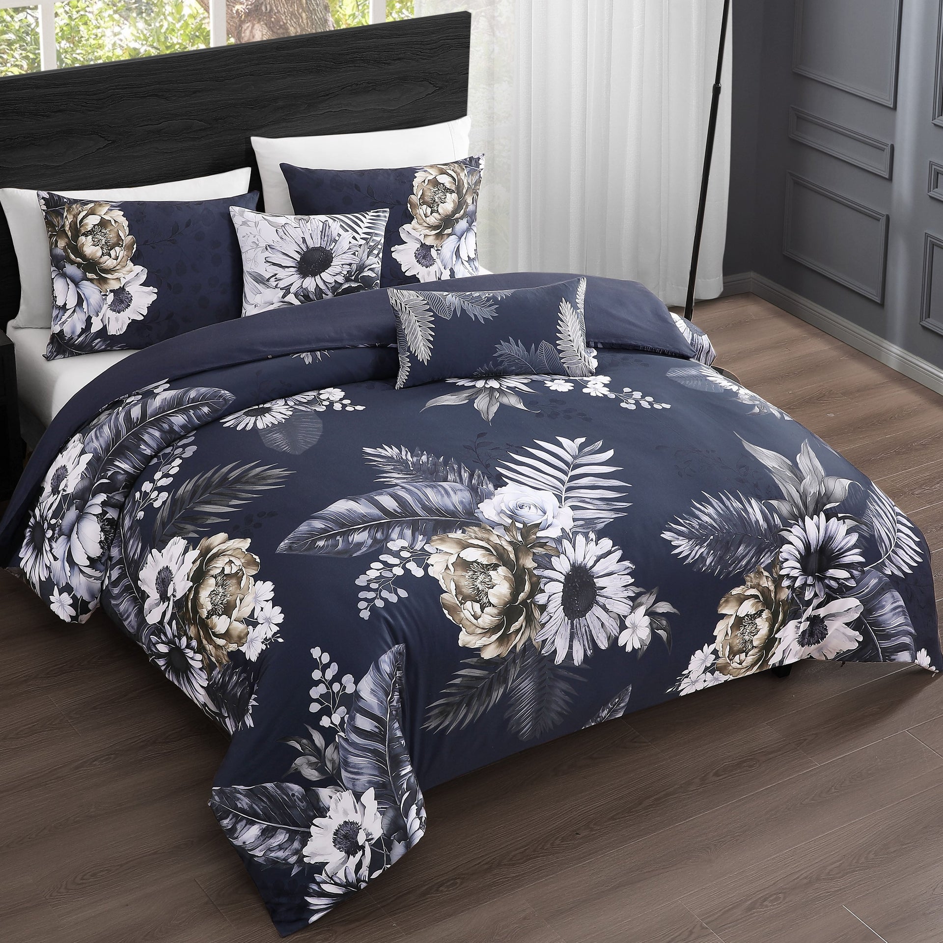 Bebejan Forget Me Not 5 Piece Reversible Comforter Set
