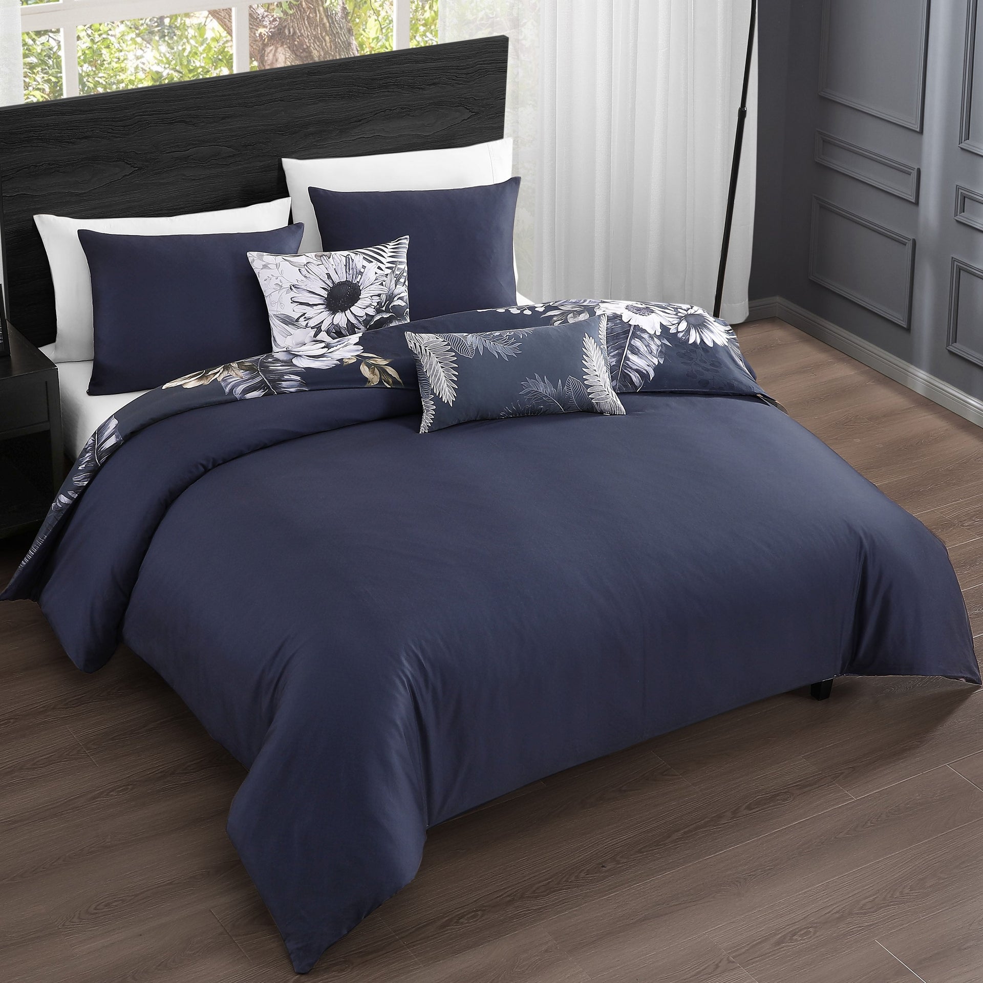 Bebejan Forget Me Not 5 Piece Reversible Comforter Set