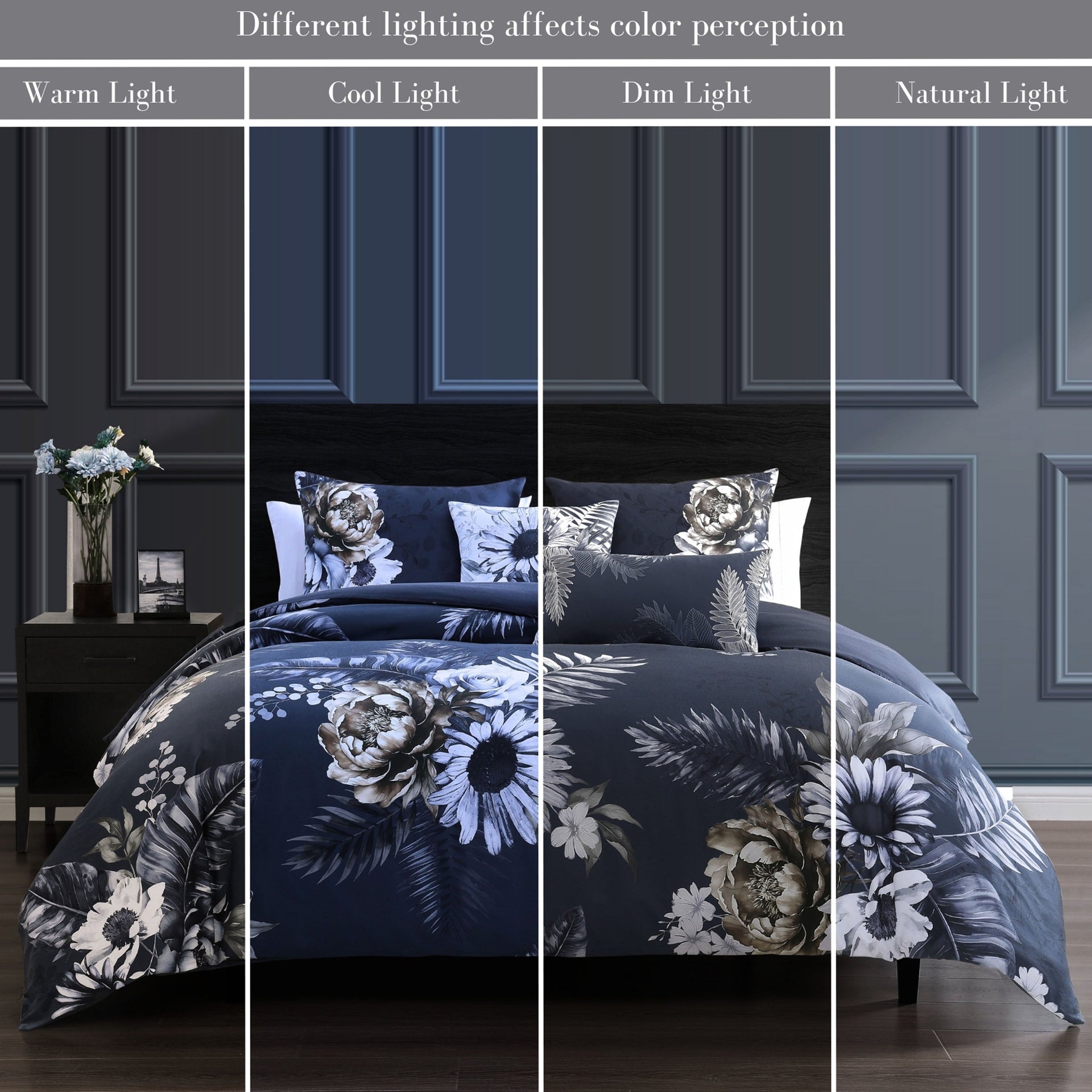 Bebejan Forget Me Not 5 Piece Reversible Comforter Set