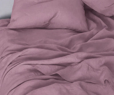 Linen Sheet Set - Dusty Mauve