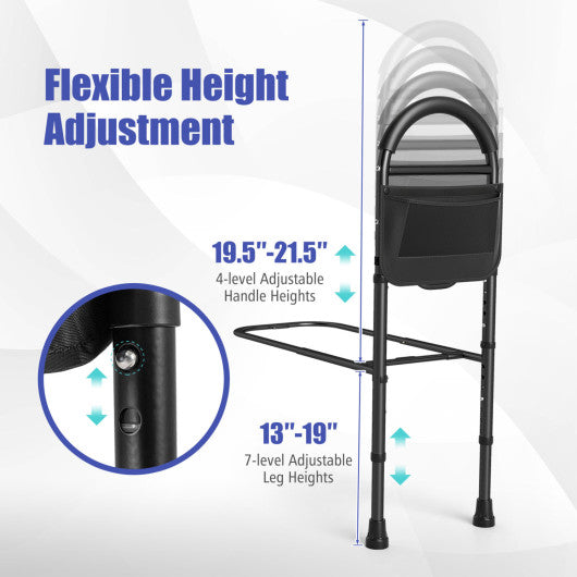 Bed Rails for Elderly Adults Safety Height Adjustable Bed Assist Railings