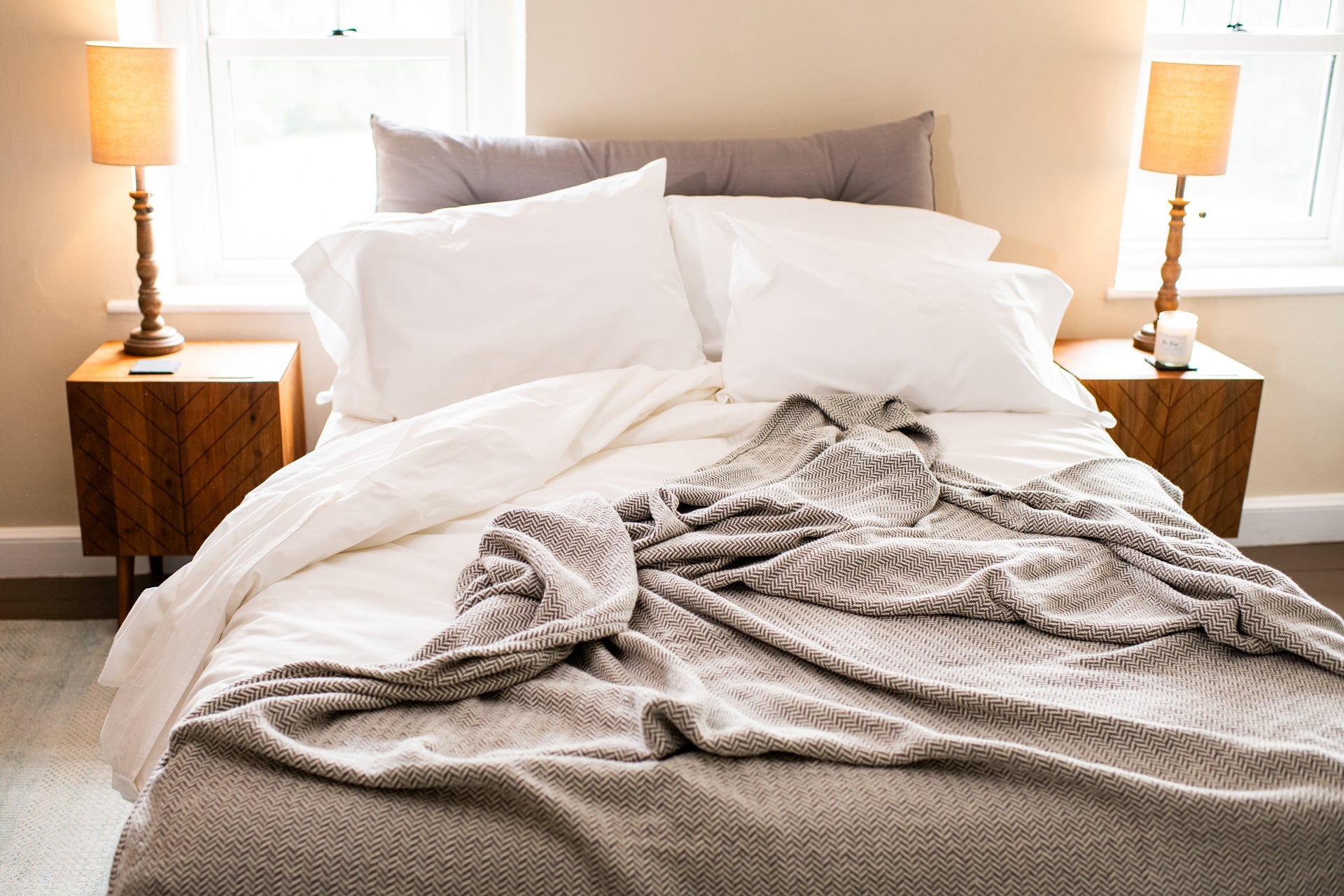 Herringbone Weave Cotton Blanket